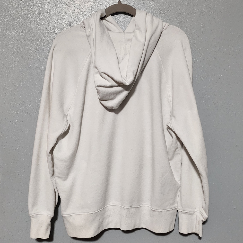 LEVIS Hoodie Womens Large White Red Blue Logo Graphic Streetwear Athleisure - Picture 5 of 9